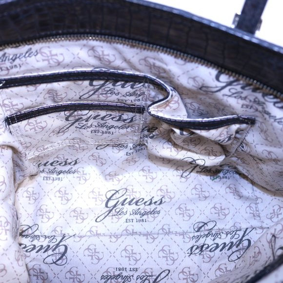 Guess Women’s Handbag Purse Delaney Petite Logo Mini Tote - Picture 4 of 6